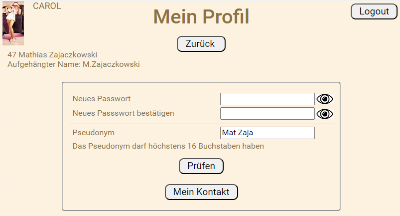 Mein Profil:Veränderung